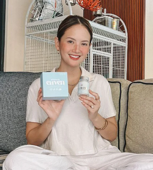Ellen Adarna presenting E11VEN products